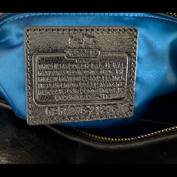 Coach large black leather bag. - Picture 4 of 4